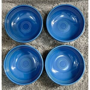 Homer Laughlin Fiesta 7 1/4" Serving Bowl ~ Lapis Blue ~ USA